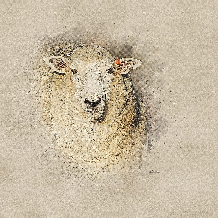 Serene Ewe by David W Schafer